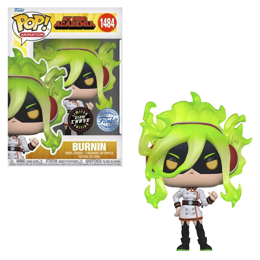 FUNKO POP CHASE ANIMATION MY HERO ACADEMIA - BURNIN 1484 BRINDE