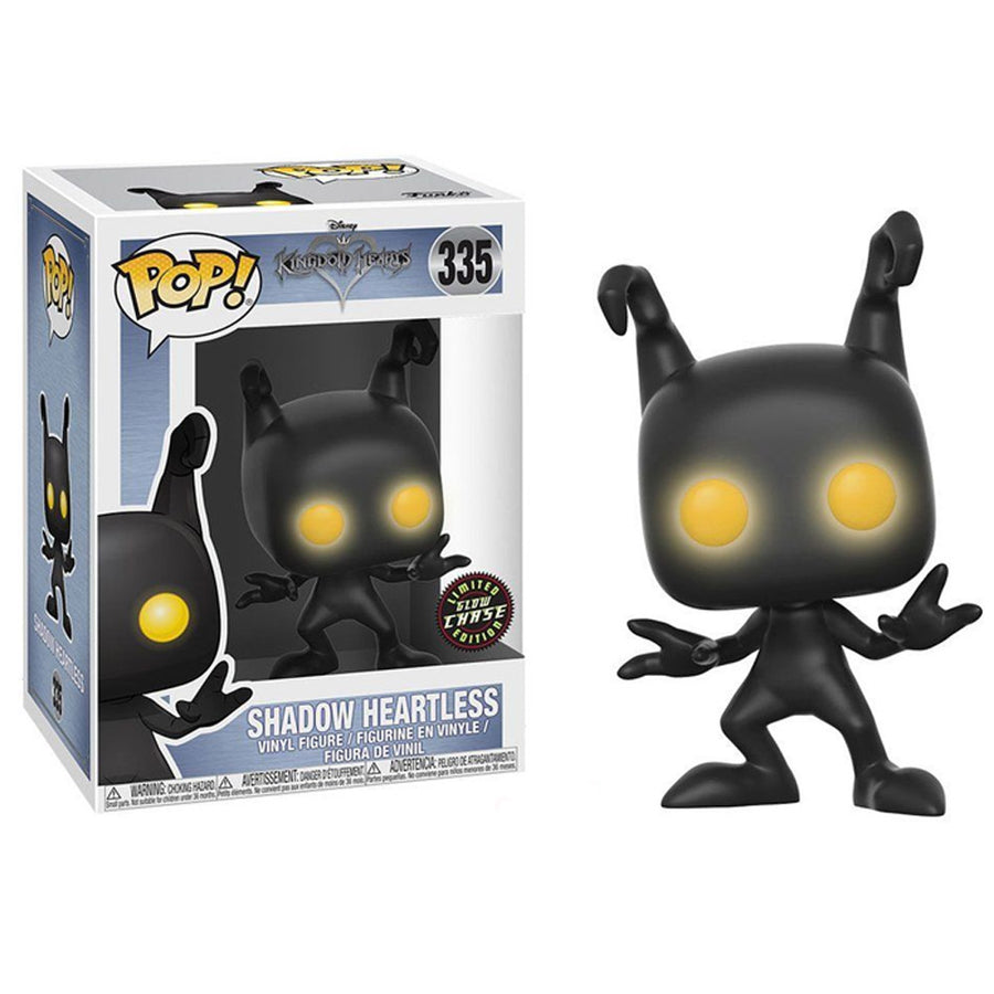 FUNKO POP CHASE GAMES KINGDOM HEARTS - SHADOW HEARTLESS 335 - GLOWS IN THE DARK BRINDE