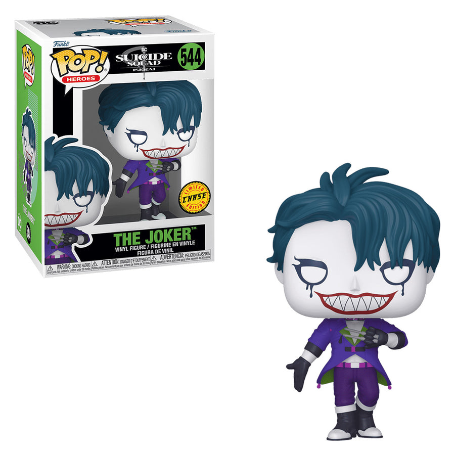 FUNKO POP CHASE HEROES SUICIDE SQUAD ISEKAI - THE JOKER 544 BRINDE