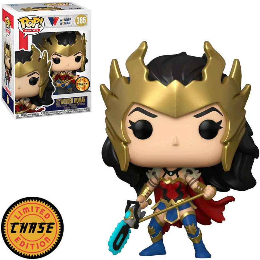 FUNKO POP CHASE HEROES WONDER WOMAN 80 YEARS - WONDER WOMAN (DEATH METAL) 385