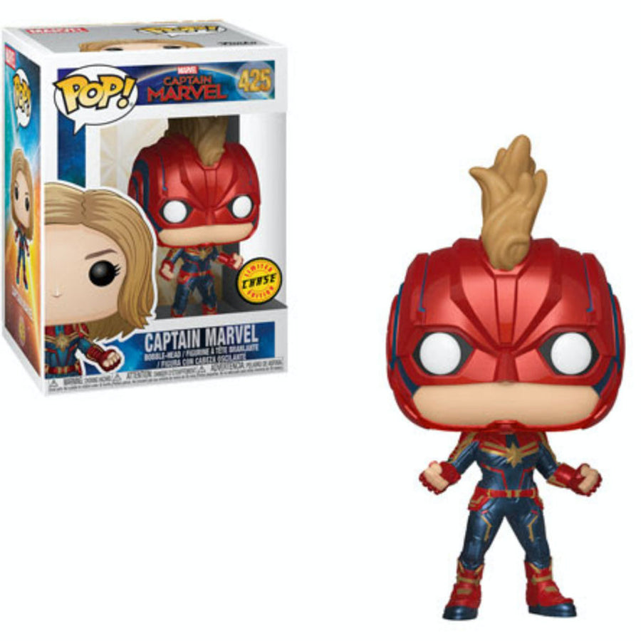 FUNKO POP CHASE MARVEL CAPTAIN MARVEL - CAPTAIN MARVEL 425 BRINDE