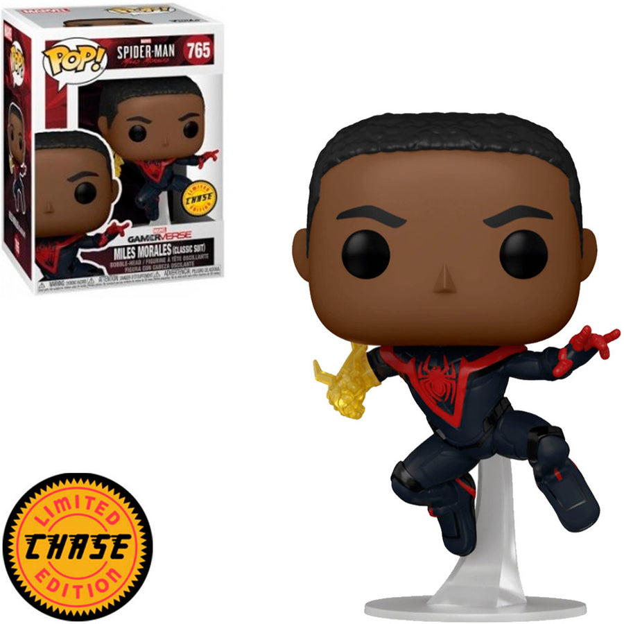 FUNKO POP CHASE MARVEL GAMERVERSE SPIDER-MAN MILES MORALES - CLASSIC SUIT 765 BRINDE