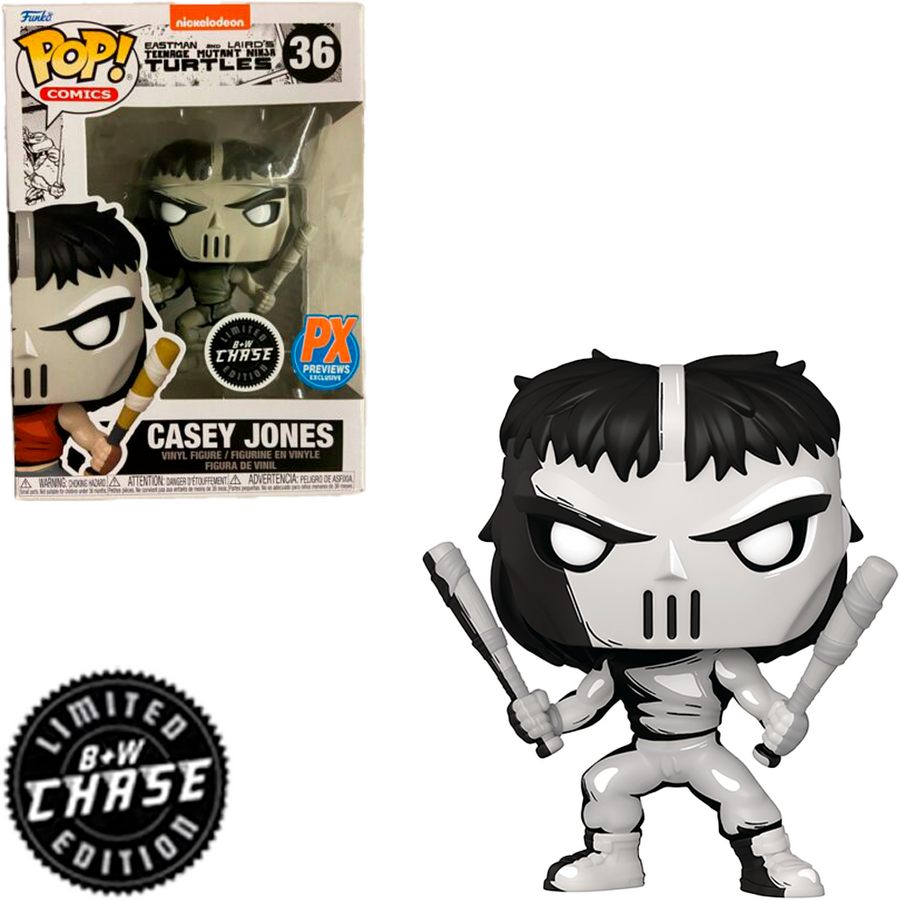 FUNKO POP CHASE TURTLES NINJA - CASEY JONES 36 BRINDE