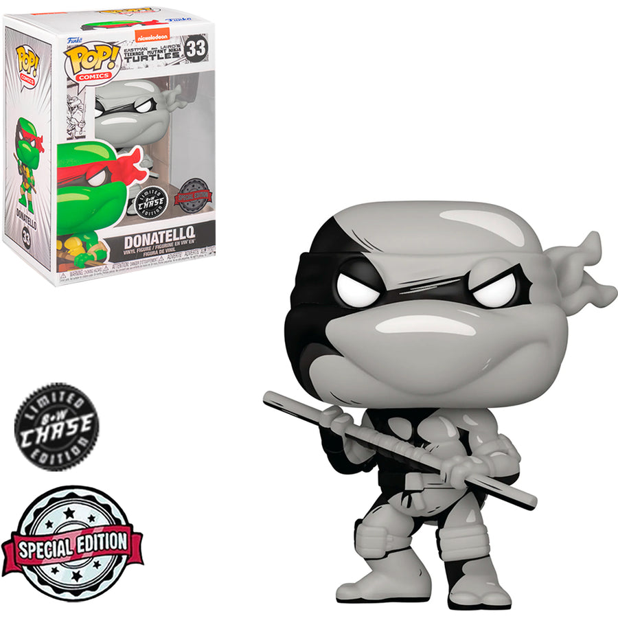 FUNKO POP CHASE TURTLES NINJA EXCLUSIVE - DONATELLO 33 BRINDE