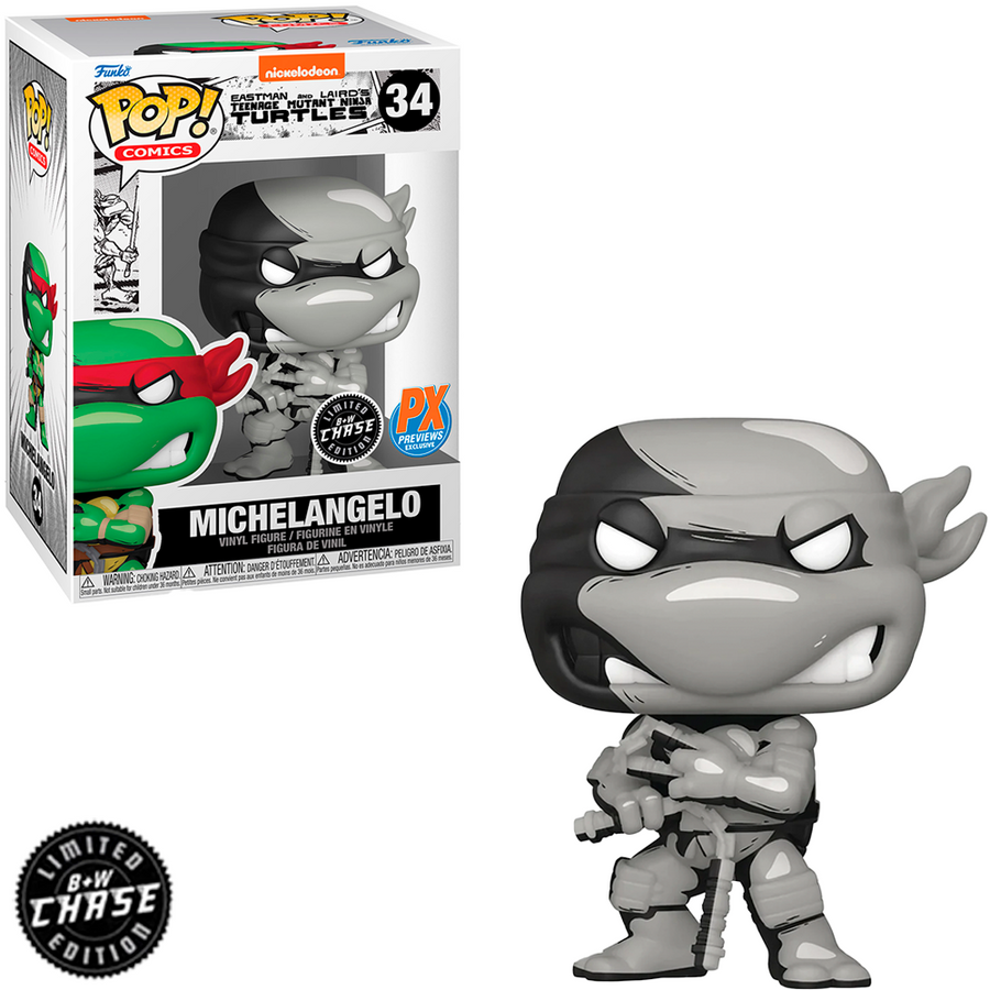 FUNKO POP CHASE TURTLES NINJA - MICHELANGELO 34
