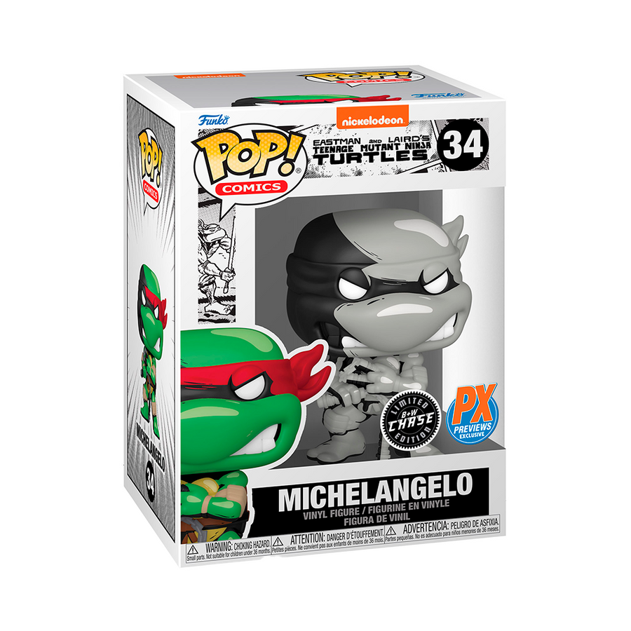 FUNKO POP CHASE TURTLES NINJA - MICHELANGELO 34
