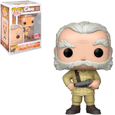 FUNKO POP CLUE EXCLUSIVE - COLONEL MUSTARD WITH THE REVOLVER 53