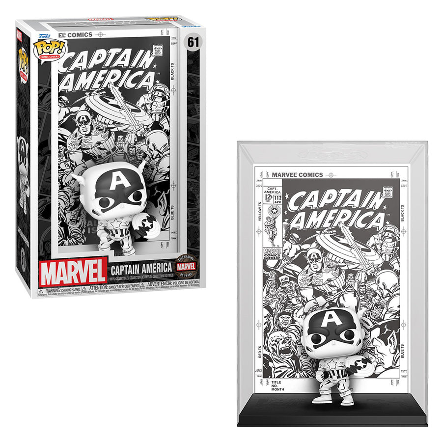 FUNKO POP COMIC COVERS MARVEL 85TH ANNIVERSARY - CAPTAIN AMERICA 61 BRINDE