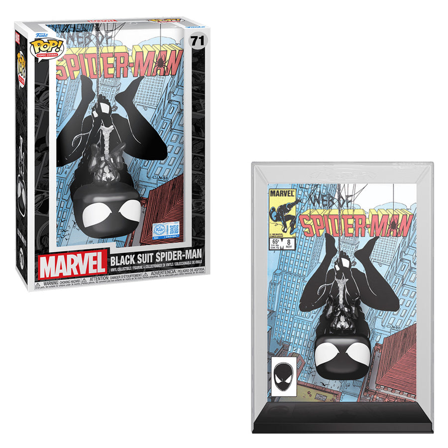 FUNKO POP COMIC COVERS SPIDER-MAN EXCLUSIVE - BLACK SUIT SPIDER-MAN 71 (85340) BRINDE