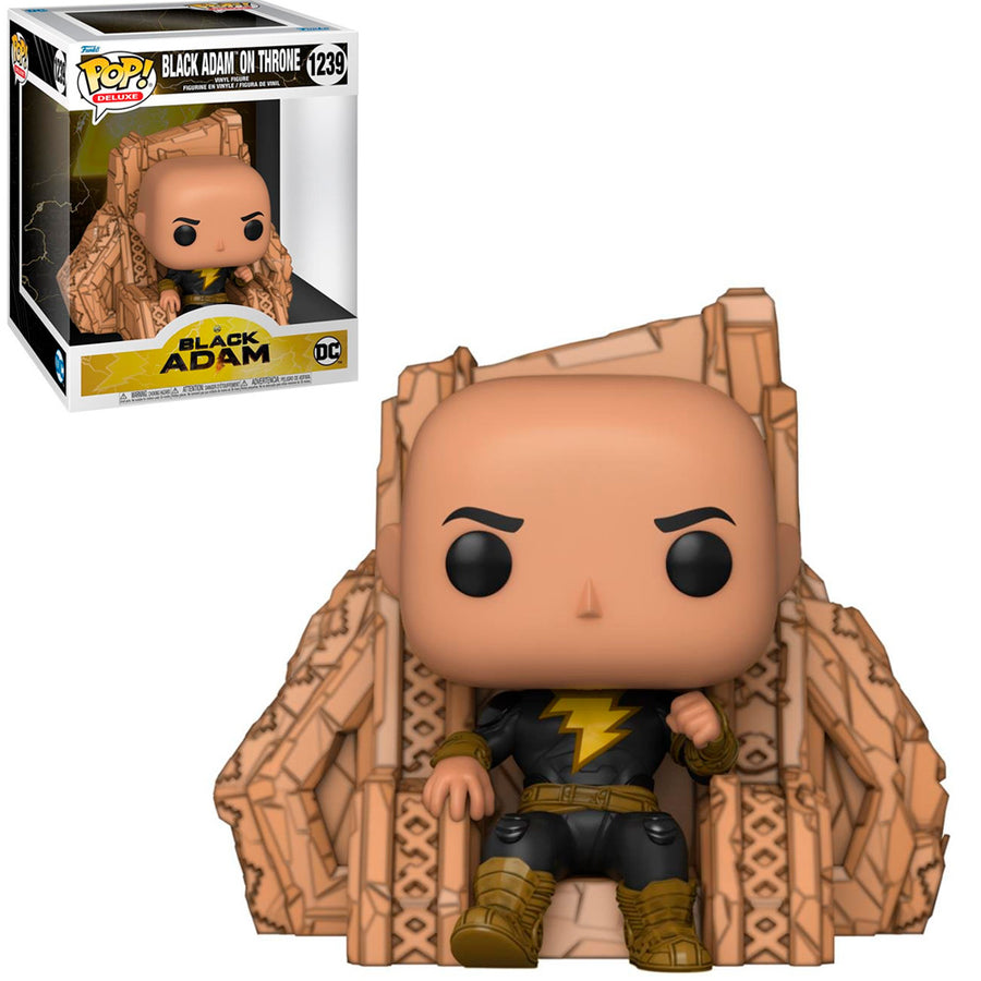 FUNKO POP DC BLACK ADAM - BLACK ADAM ON THRONE 1239 (DELUXE) BRINDE