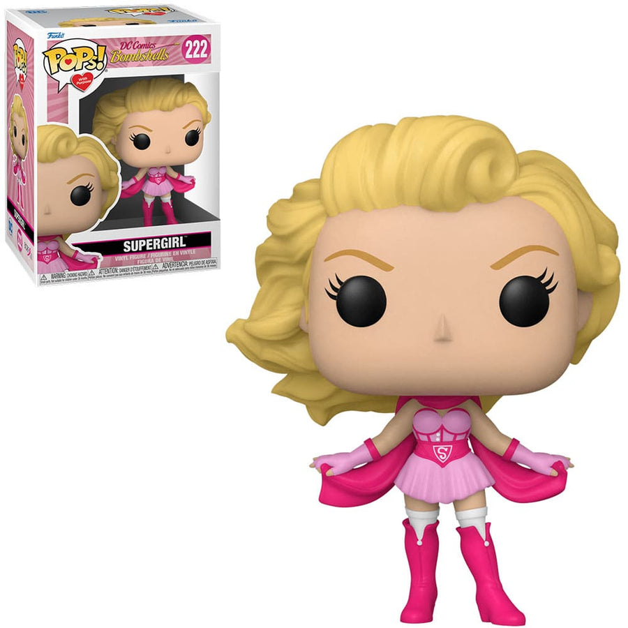 FUNKO POP DC COMICS BOMBSHELLS BREAST CANCER AWARENESS - SUPERGIRL 222 BRINDE