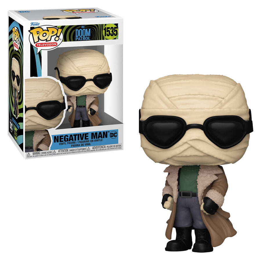 FUNKO POP TELEVISION DC DOOM PATROL - NEGATIVE MAN 1535 BRINDE