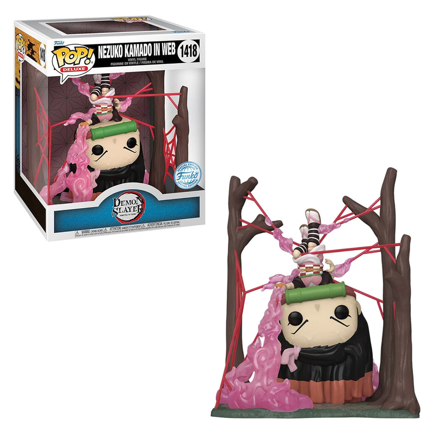 FUNKO POP DELUXE DEMON SLAYER: KIMETSU NO YAIBA EXCLUSIVE - NEZUKO KAMADO IN WEB 1418 BRINDE
