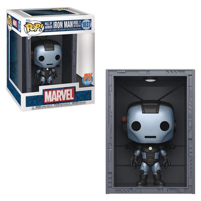 FUNKO POP DELUXE MARVEL EXCLUSIVE- HALL OF ARMOR: IRON MAN MODEL 11 WAR MACHINE 1037 BRINDE