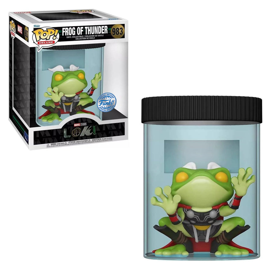 FUNKO POP DELUXE MARVEL LOKI EXCLUSIVE - FROG OF THUNDER 983 BRINDE