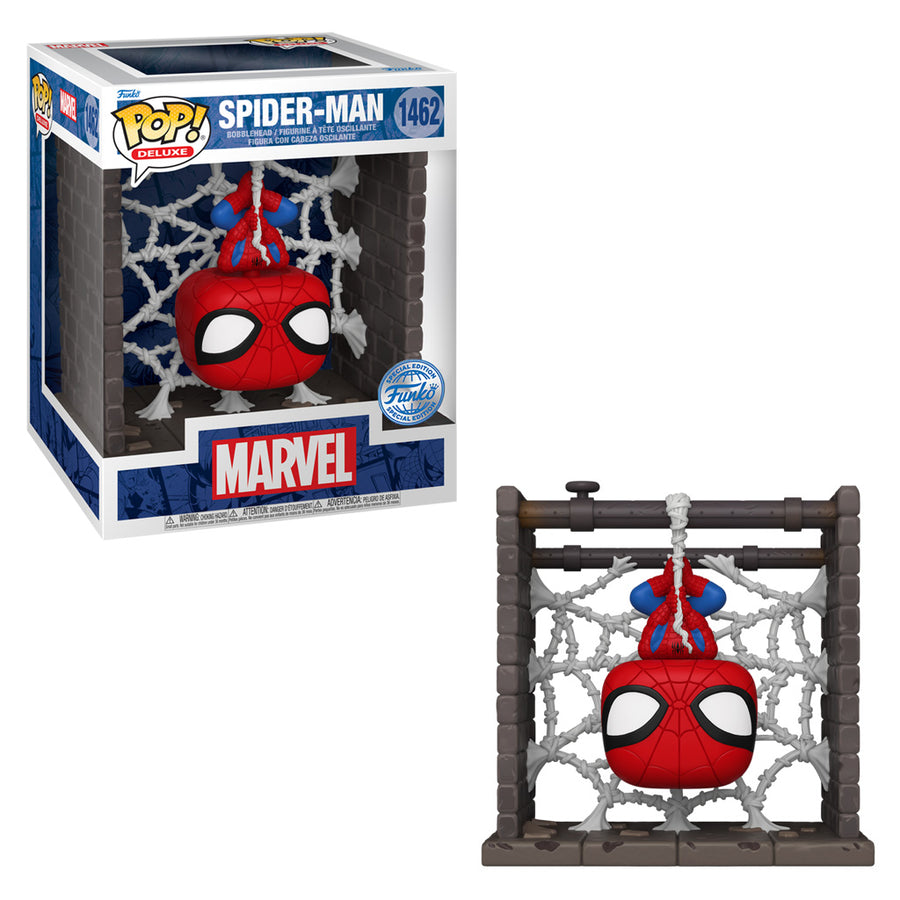 FUNKO POP DELUXE SPIDER-MAN EXCLUSIVE - SPIDER-MAN (HANGING FROM WEB) 1462 BRINDE