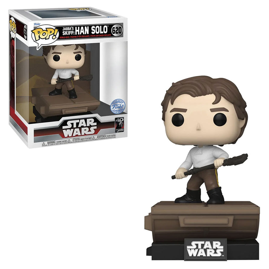 FUNKO POP DELUXE STAR WARS EXCLUSIVE - JABBA'S SKIFF: HAN SOLO 620 BRINDE