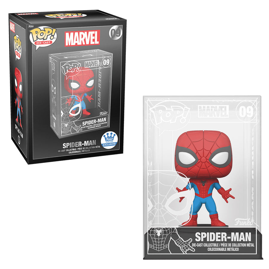 FUNKO POP DIE CAST MARVEL - SPIDER MAN 09 BRINDE