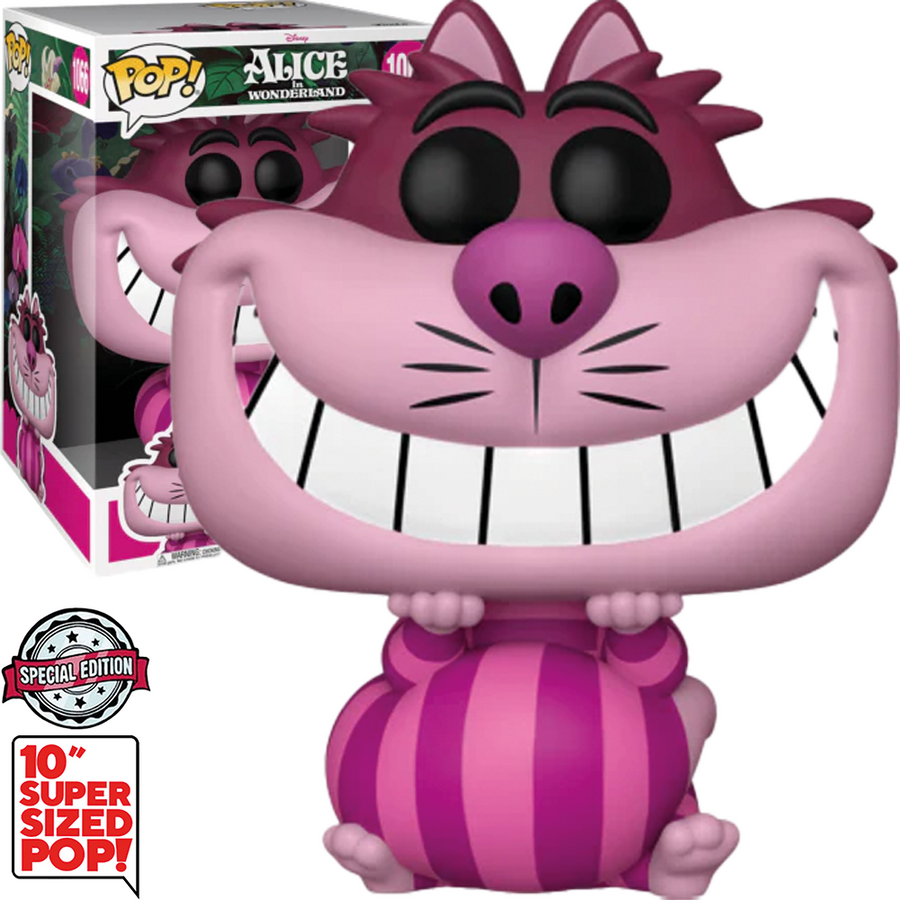 FUNKO POP DISNEY ALICE IN WONDERLAND 70TH ANNIVERSARY EXCLUSIVE - CHESHIRE CAT 1066 (SUPER SIZED 10