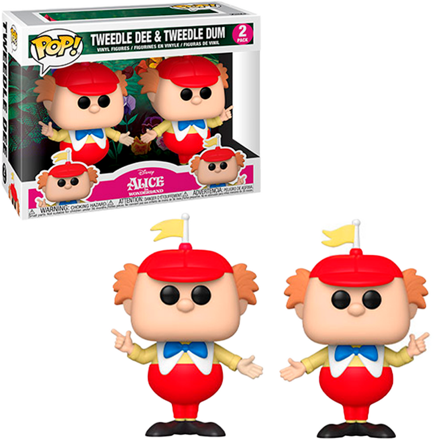 FUNKO POP DISNEY ALICE IN WONDERLAND 70TH ANNIVERSARY - TWEEDLEDEE & TWEEDLEDUM (2 PACK) BRINDE