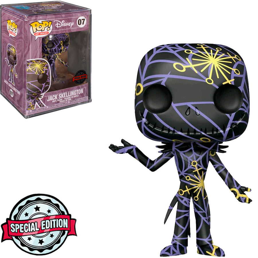 FUNKO POP DISNEY ART SERIES EXCLUSIVE - JACK SKELLINGTON 07 BRINDE