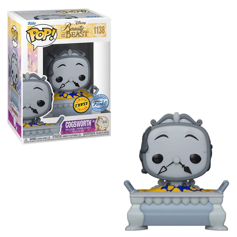 FUNKO POP DISNEY BEAUTY AND THE BEAST 30TH ANNIVERSARY EXCLUSIVE - COGSWORTH IN COBBLER PAN 1138 BRINDE
