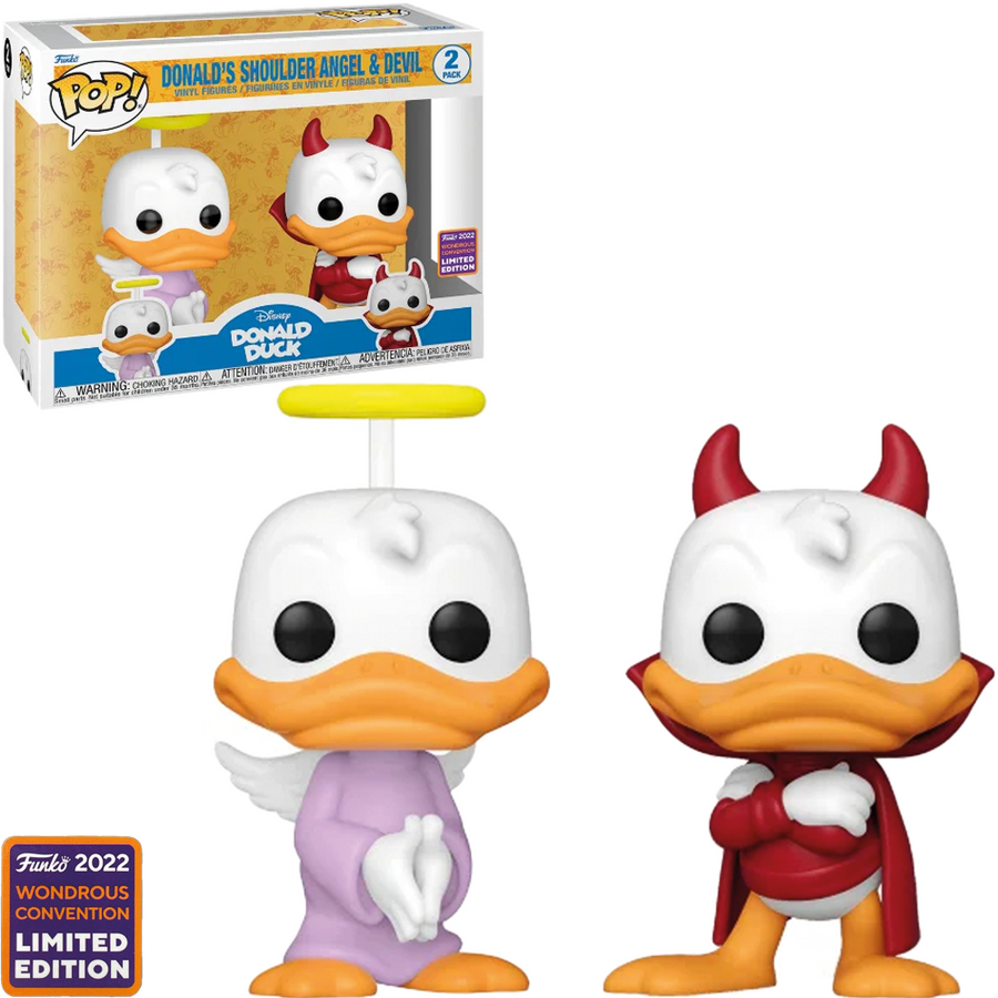 FUNKO POP DISNEY DONALD DUCK - DONALDS SHOULDER ANGEL & DEVIL BRINDE