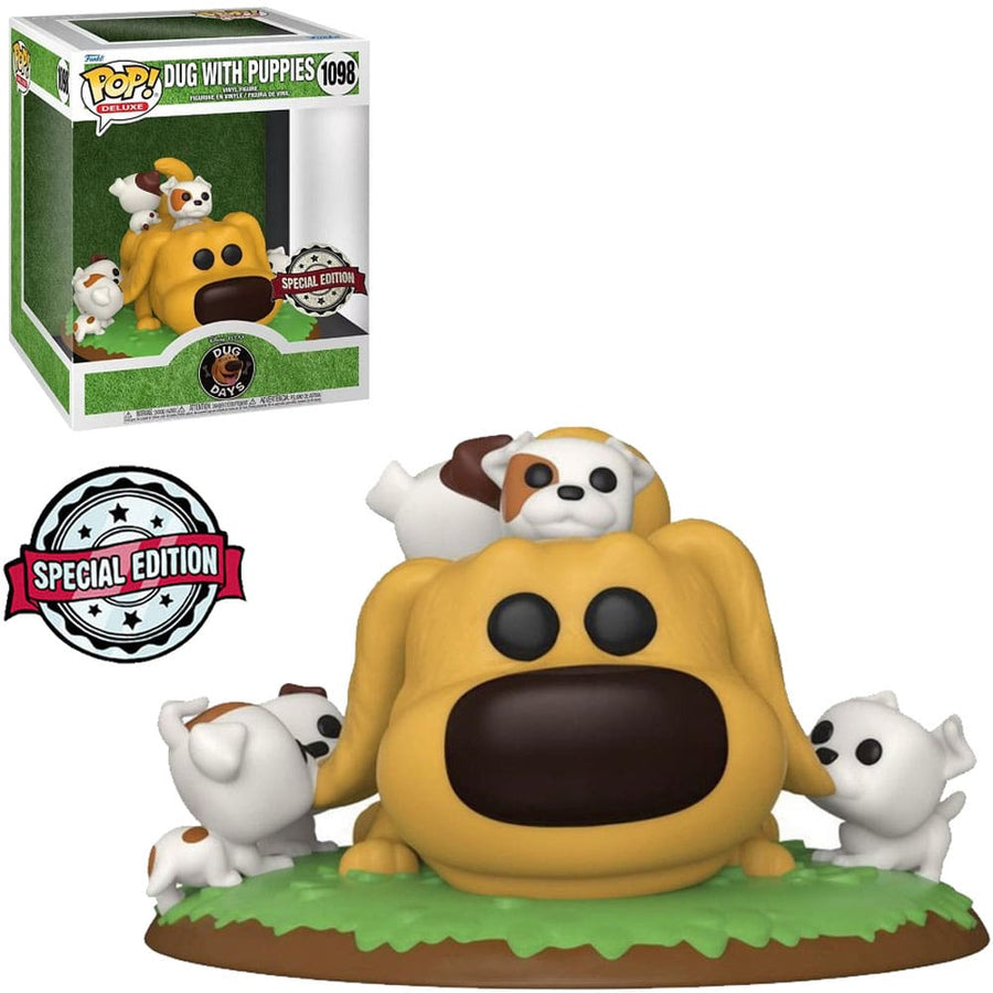 FUNKO POP DISNEY DUG DAYS EXCLUSIVE DELUXE - DUG WITH PUPPIES 1098