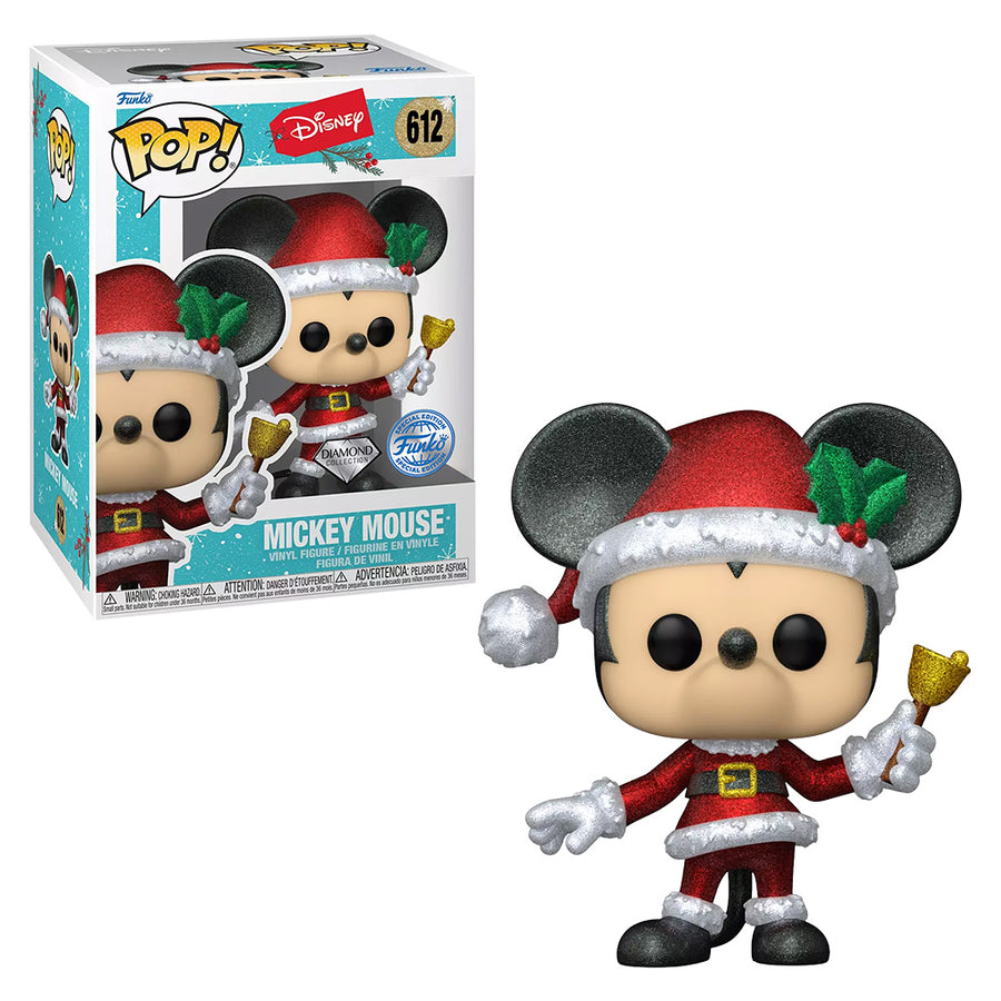FUNKO POP DISNEY HOLIDAY DIAMOND COLLECTION EXCLUSIVE - MICKEY MOUSE 612 BRINDE