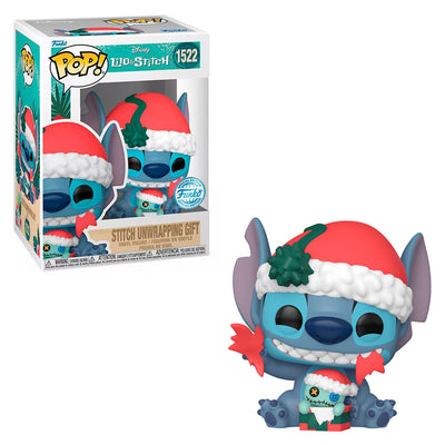 FUNKO POP DISNEY LILO & STITCH - STITCH UNWRAPPING GIFT 1522