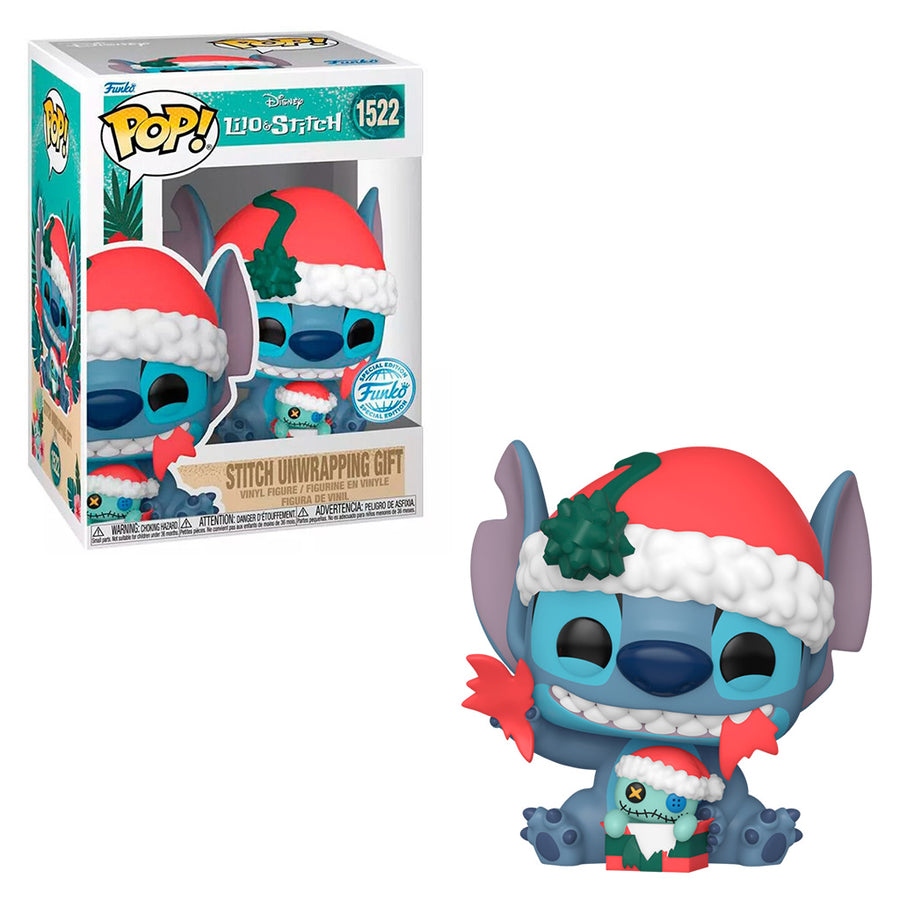 FUNKO POP DISNEY LILO & STITCH - STITCH UNWRAPPING GIFT 1522
