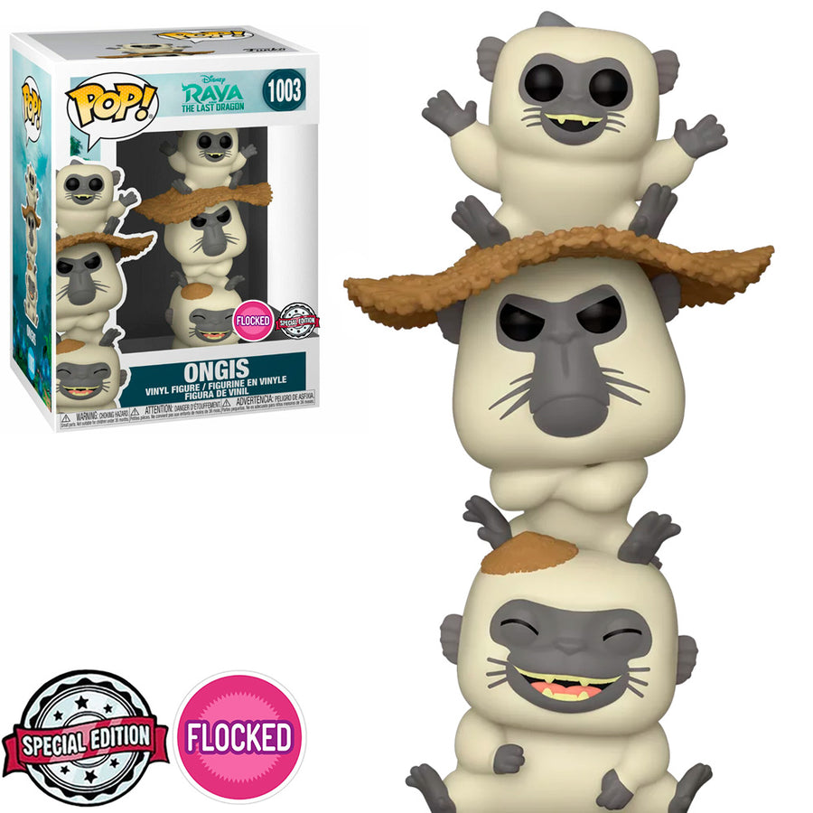 FUNKO POP DISNEY RAYA AND THE LAST DRAGON EXCLUSIVE - ONGIS 1003 (FLOCKED) BRINDE
