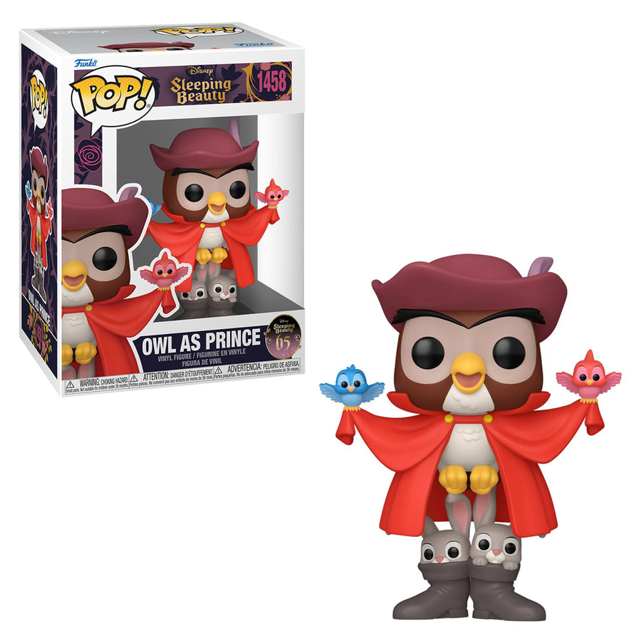 FUNKO POP DISNEY SLEEPING BEAUTY - OWL AS PRINCE 1458 BRINDE
