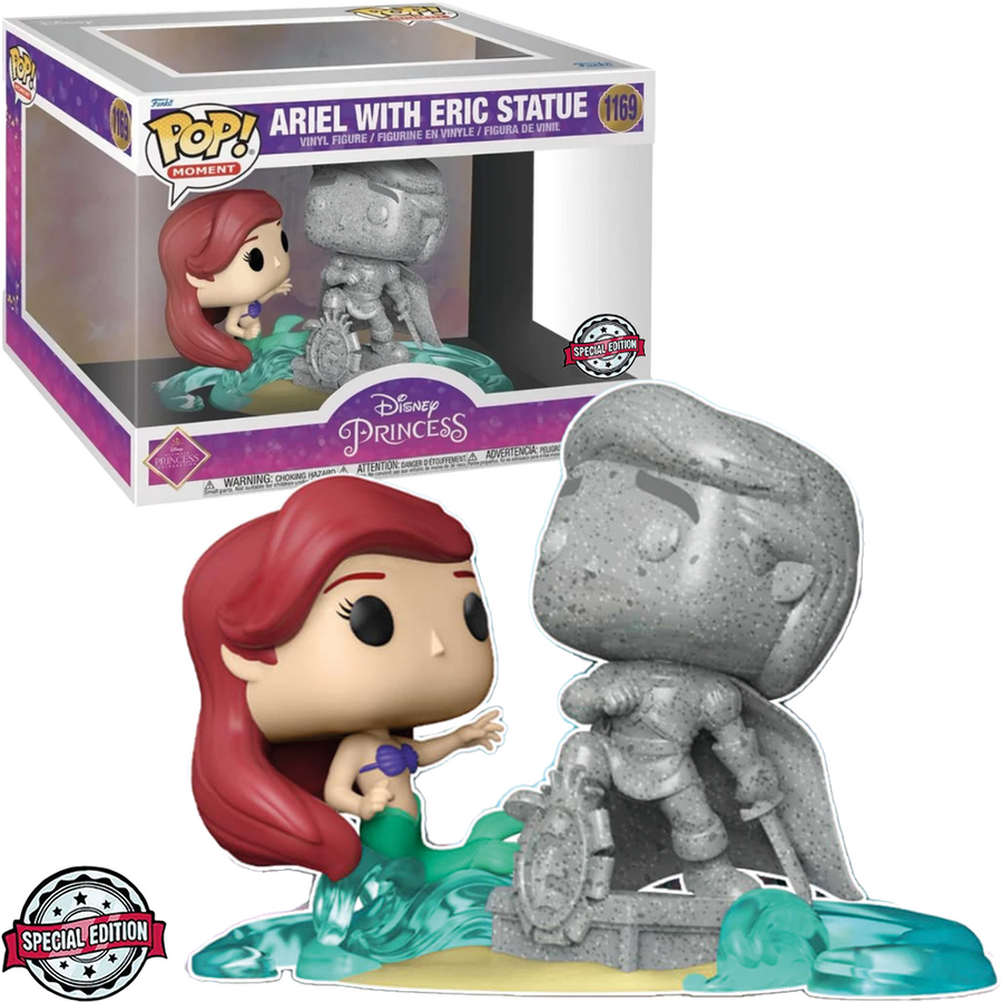 FUNKO POP DISNEY THE LITTLE MERMAID EXCLUSIVE - ARIEL WITH ERIC STATUE 1169 BRINDE