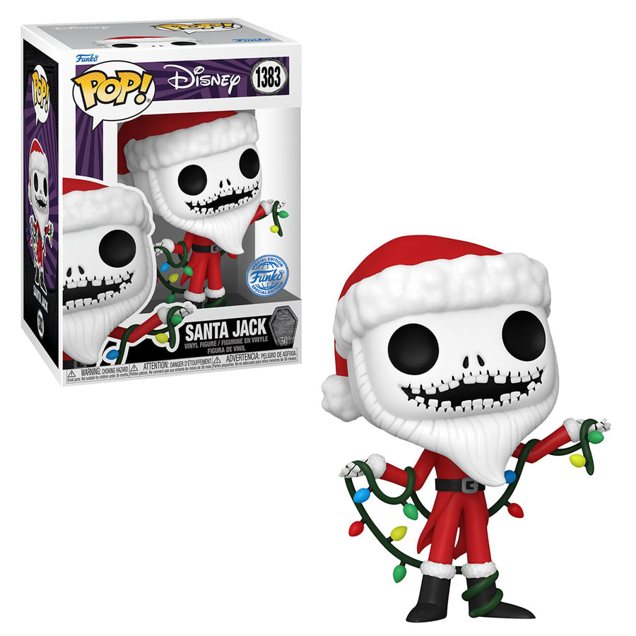FUNKO POP DISNEY THE NIGHT BEFORE CHRISTMAS 30TH ANNIVERSARY EXCLUSIVE - SANTA JACK 1383 BRINDE