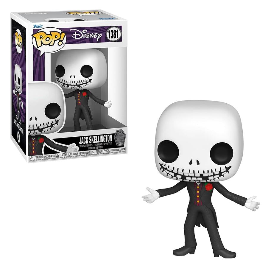 FUNKO POP DISNEY THE NIGHT BEFORE CHRISTMAS 30TH ANNIVERSARY - JACK SKELLINGTON IN FORMAL SUIT 1381