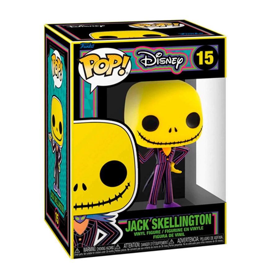 FUNKO POP DISNEY THE NIGHT BEFORE CHRISTMAS BLACKLIGHT - JACK SKELLINGTON 15 BRINDE