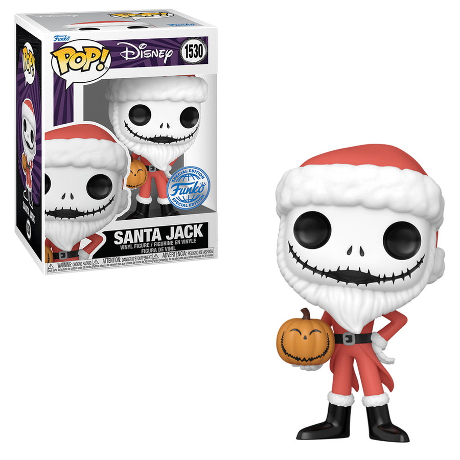 FUNKO POP DISNEY THE NIGHT BEFORE CHRISTMAS EXCLUSIVE - SANTA JACK 1530 BRINDE