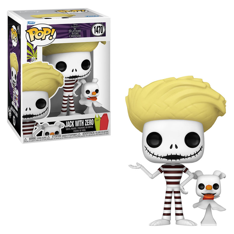 FUNKO POP DISNEY THE NIGHT BEFORE CHRISTMAS - JACK WITH ZERO 1470 BRINDE