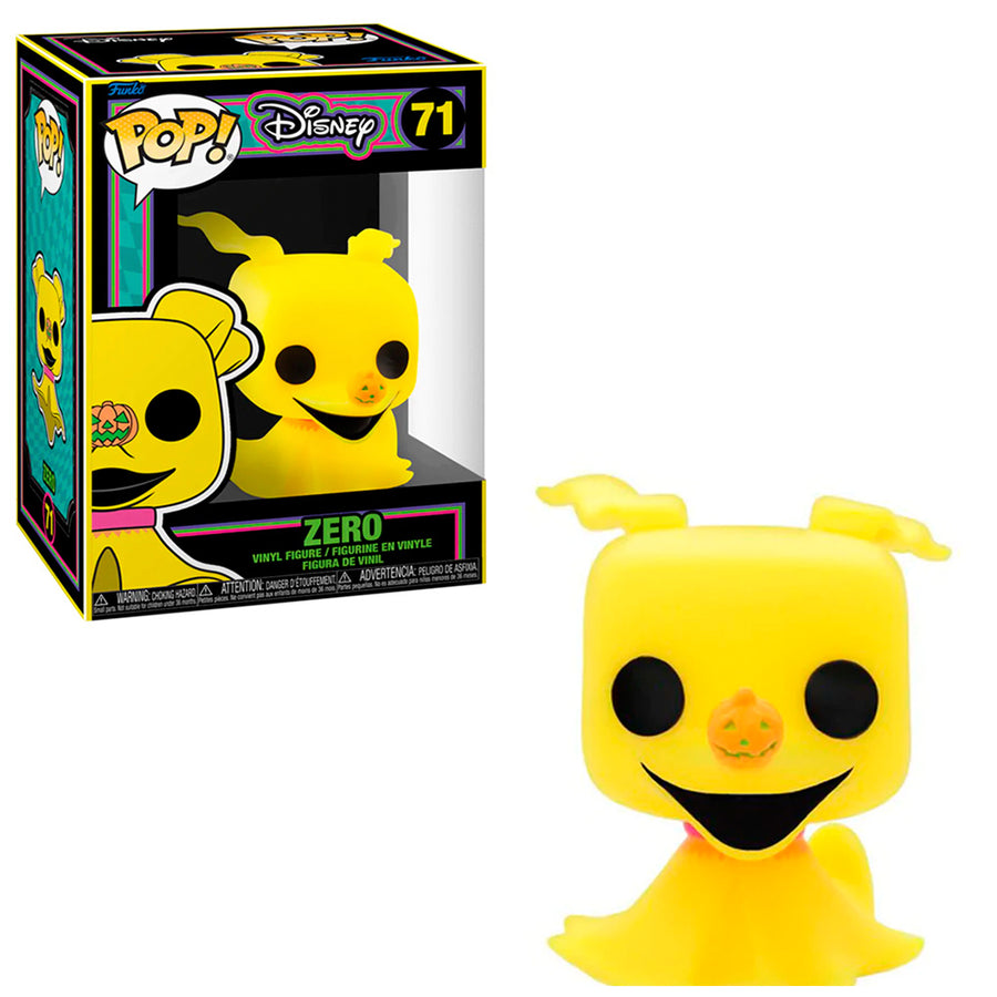 FUNKO POP DISNEY THE NIGHTMARE BEFORE CHRISTMAS - ZERO BLACKLIGHT 71