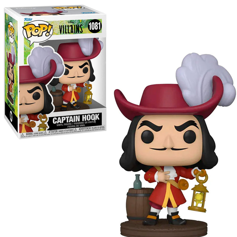 FUNKO POP DISNEY VILLAINS - CAPTAIN HOOK 1081 BRINDE