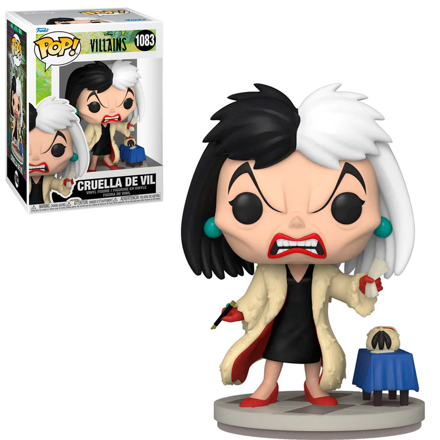 FUNKO POP DISNEY VILLAINS - CRUELLA DE VIL 1083 BRINDE