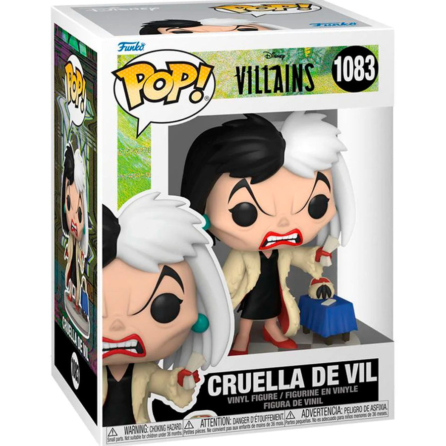 FUNKO POP DISNEY VILLAINS - CRUELLA DE VIL 1083