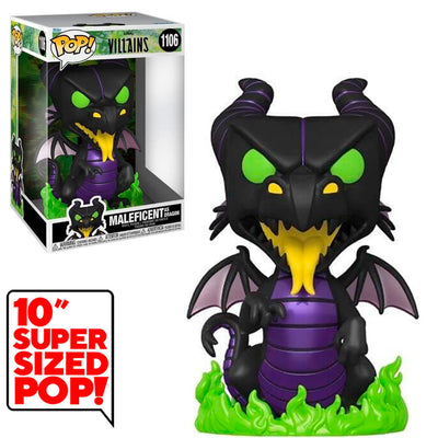 FUNKO POP DISNEY VILLAINS - MALEFICENT DRAGON 1106 (SUPER SIZED 10")