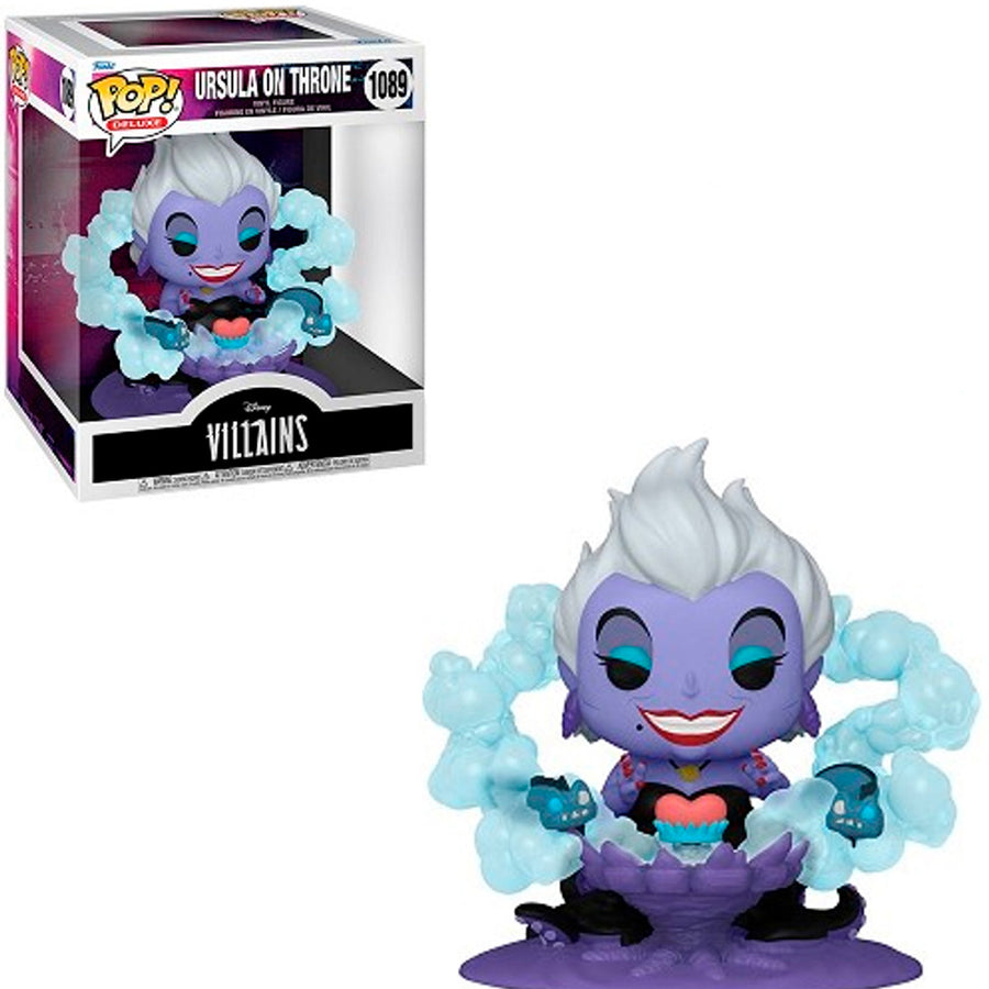 FUNKO POP DISNEY VILLAINS - URSULA ON THRONE 1089 (DELUXE) BRINDE