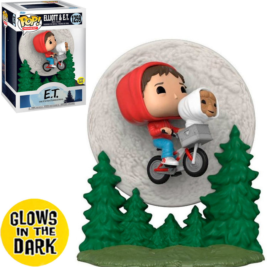 FUNKO POP E.T. 40TH - ELLIOTT & E.T 1259 (GLOWS IN THE DARK)