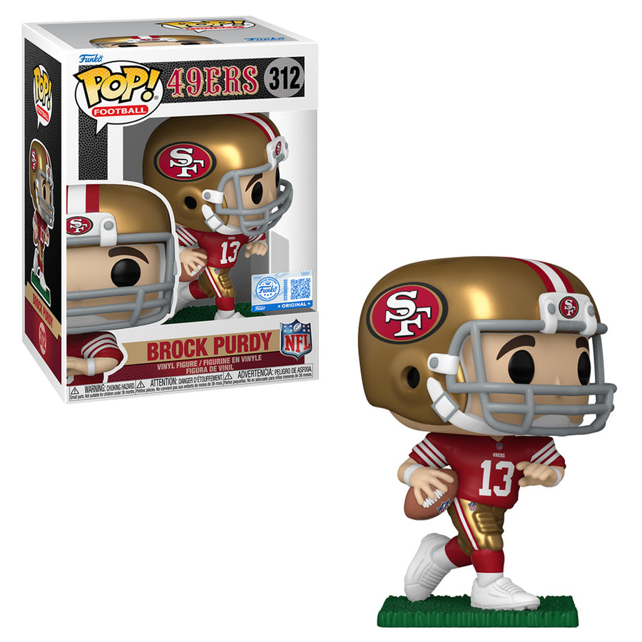 FUNKO POP FOOTBALL NFL: 49ERS EXCLUSIVE - BROCK PURDY 312 BRINDE