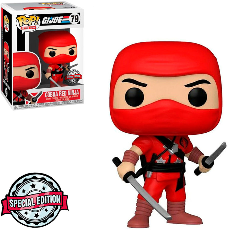 FUNKO POP G.I. JOE EXCLUSIVE - COBRA RED NINJA 79 BRINDE