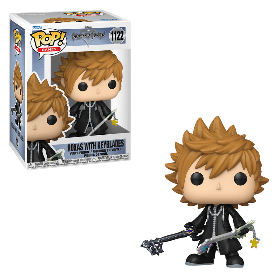 FUNKO POP GAMES DISNEY KINGDOM HEARTS - ROXAS WITH KEYBLADES 1122 BRINDE