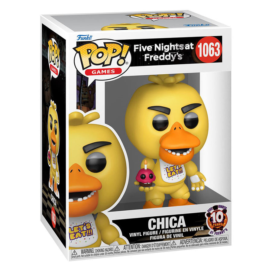 FUNKO POP GAMES FIVE NIGHTS AT FREDDY'S 10TH ANNIVERSARY - CHICA 1063